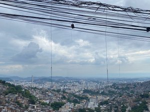 City and favela views