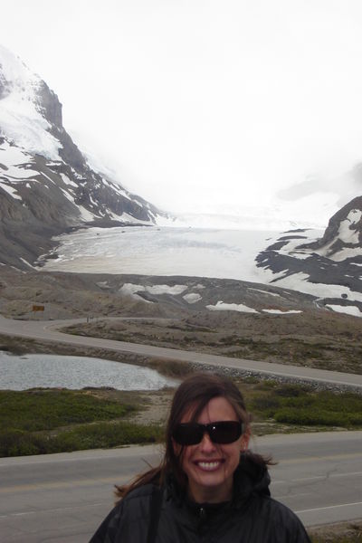Lisa at the Columbian Ice Fields