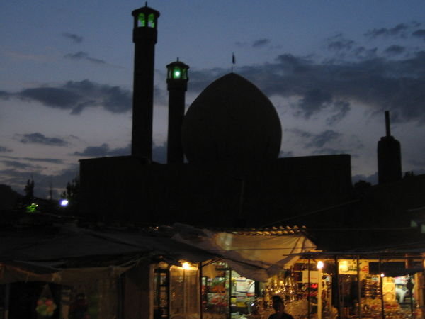 Mosque and bazaar in Bijar