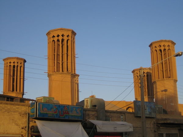 Famous wind tower of Yazd