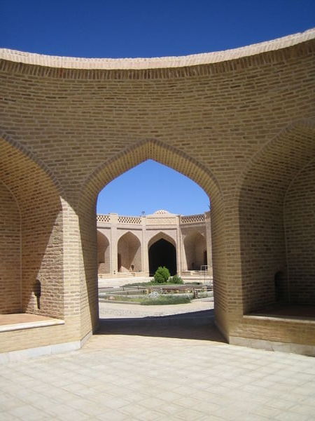 The restored caravanserai of Kharanaq, near Yazd