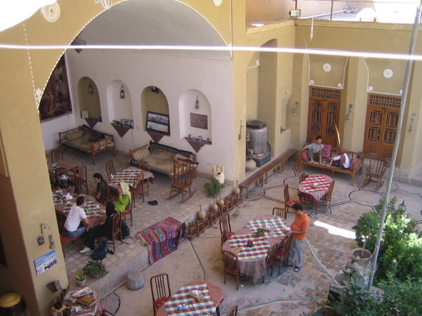 The courtyard of Silk Road hotel