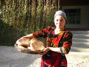 Arslanbob - warm hospitality and fresh bread in the homestay!
