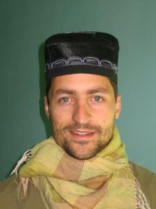 Osh - Silvan with the Uzbek hat