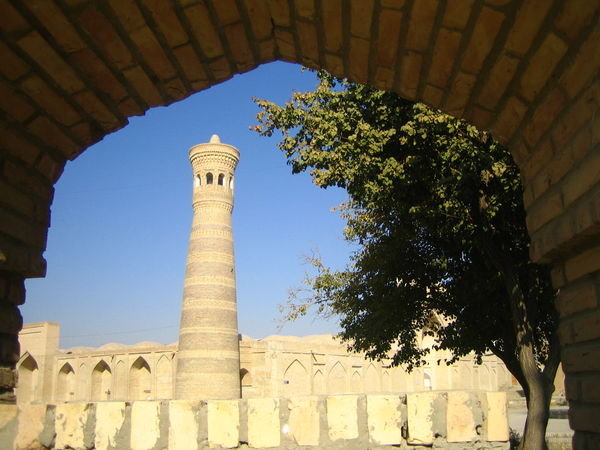 Bukhara - Medressa and Minaret