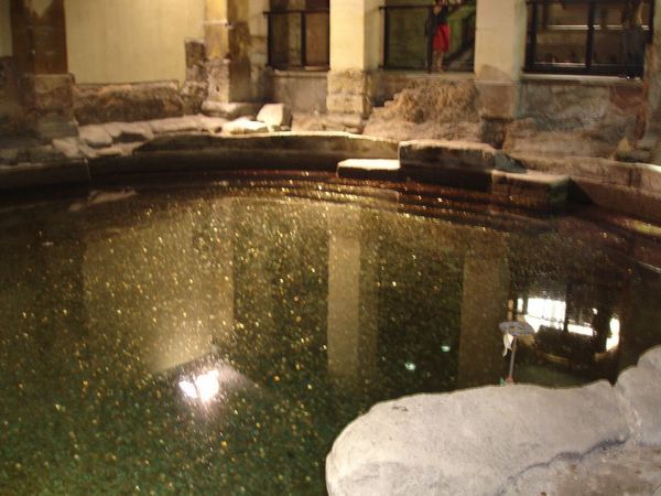One of the cold baths, now used as a wishing well
