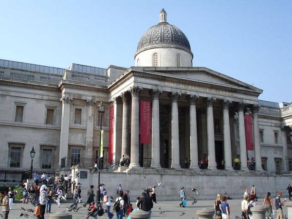 The National Gallery at Trafalgar Square