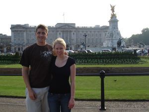 Us outside Buckingham Palace