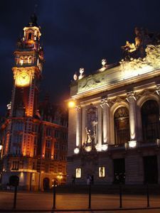 Opera House and Clock Tower by night