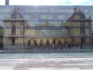 Reflection of the Palais des Beaux-Arts