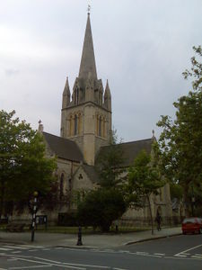 Saint John's Church atop Notting Hill