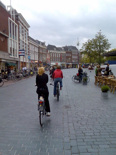Biking around the streets of Leeuwarden