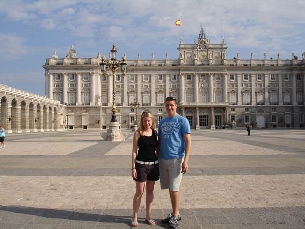 Us in front of the Palace