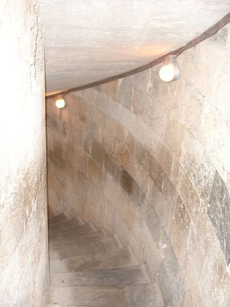 Winding staircase in the tower