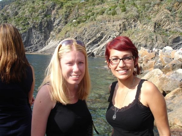 Rochelle and Angie at Cinque Terre