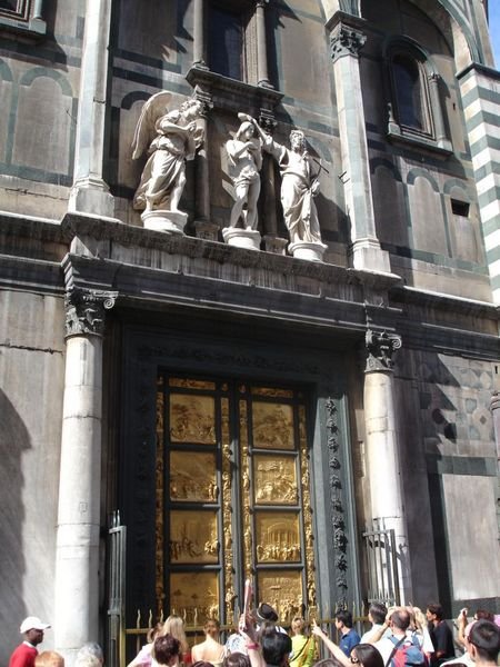 The gates to Paridise at the Duomo Baptistry