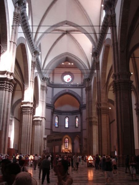Inside the Duomo cathedral