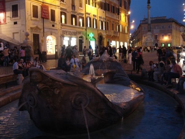 The Barcaccia (fountain of a sinking boat)