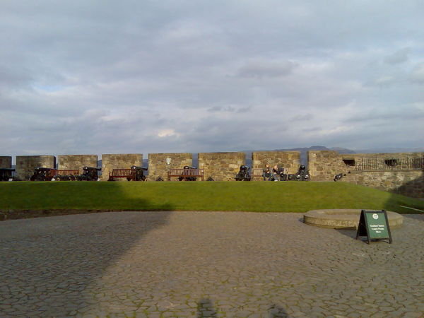 Canons against the north wall