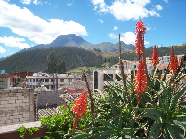 uitzicht dakterras hostel Otavalo