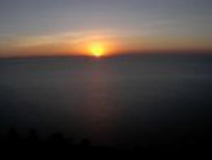 sunset  on isla del sol