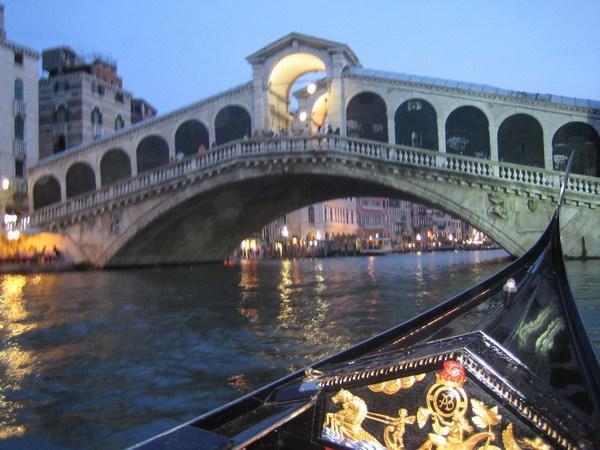 Rialto Bridge from a Gondola