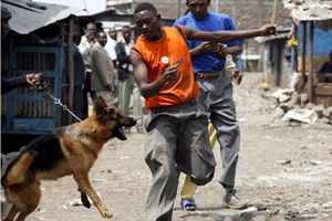 Police crackdown in Mathare slum