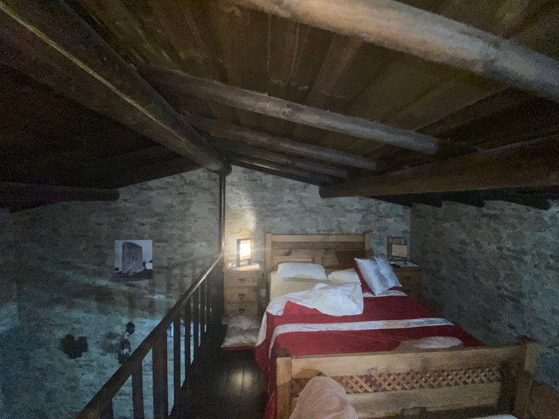 Bed in the upper loft- watch your head