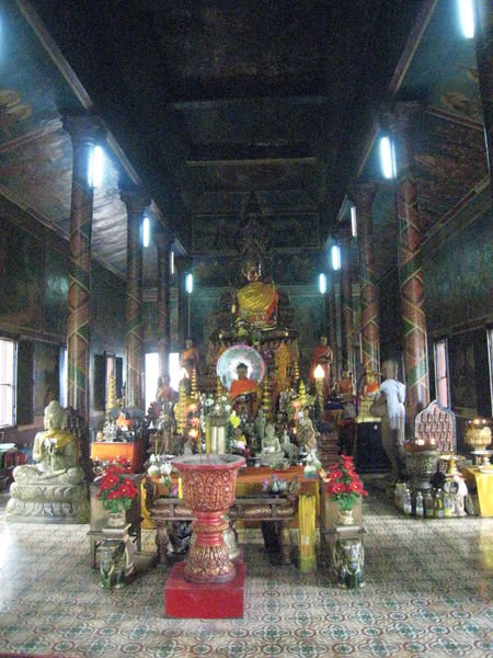 Inside Watt Phnom temple