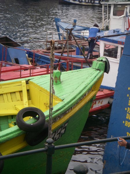 Boats in Valparaiso