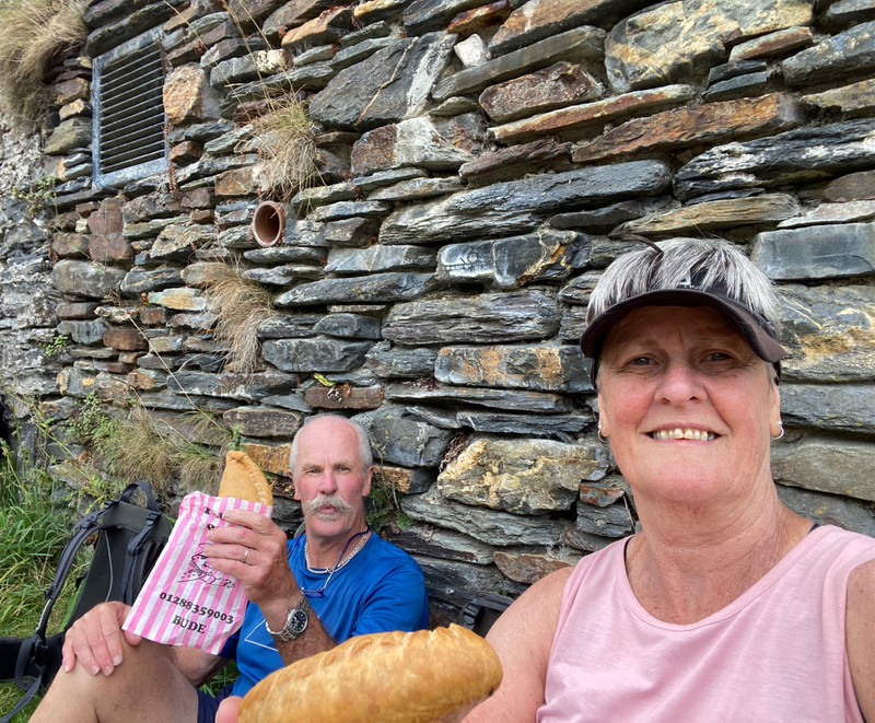 Pasty time in Boscastle. Always good
