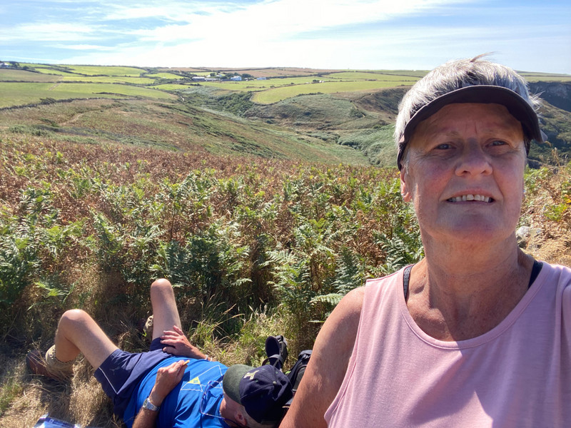 Me not looking at all, Tintagel to Port Isaac.