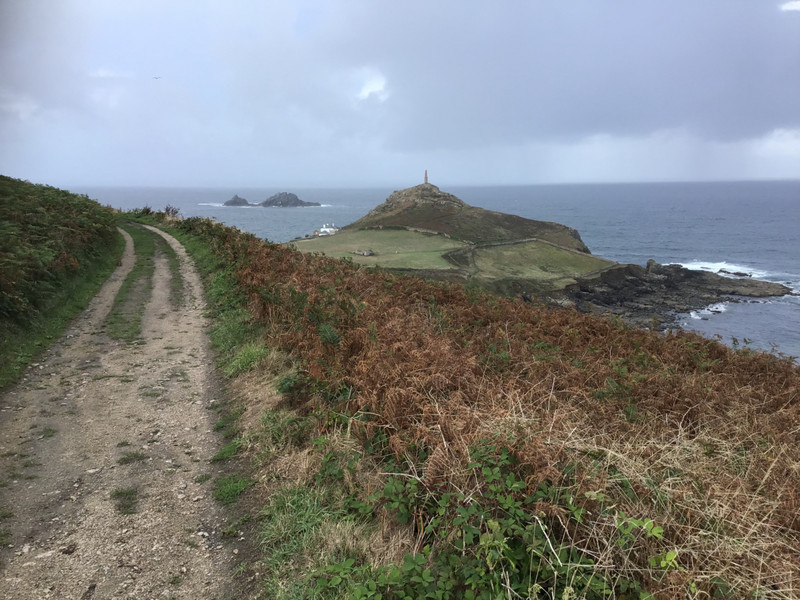 Looking at Cape Cornwall. Very nice.