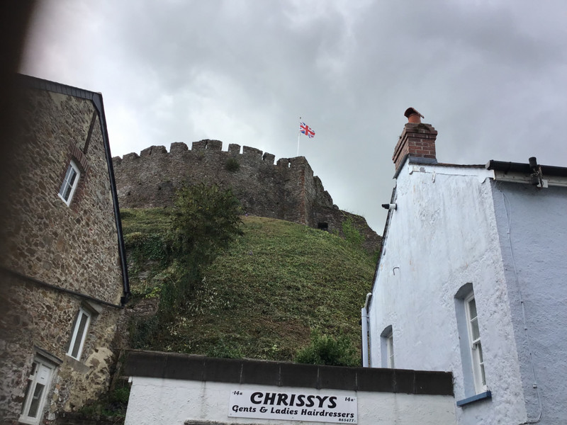 Totnes Castle. With flag flying proudly. Is that anti royalist sentiment tantamount to treason?
