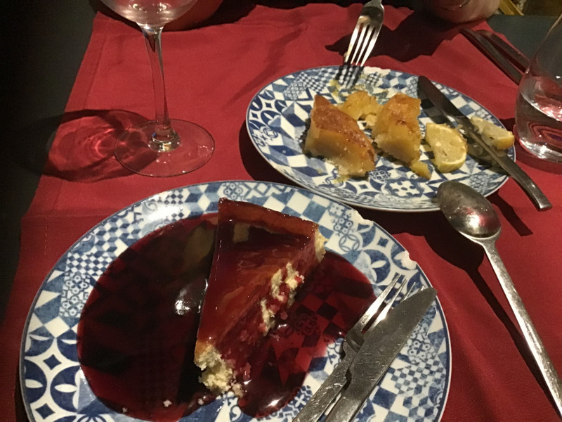 Portuguese de Gema. Lemon tart (excellent) and berry cheesecake (berry good).
