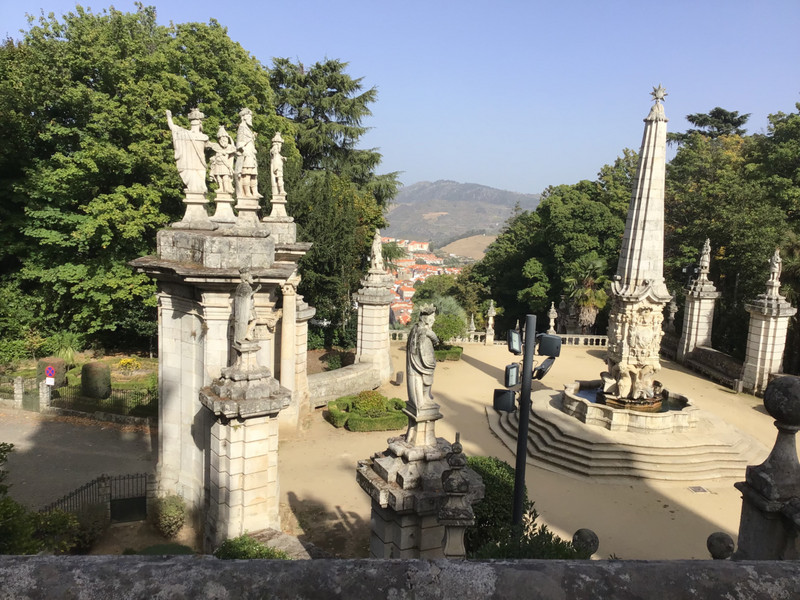 From the top at the Church at Lamego.