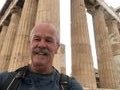 The Parthenon and an even happier tourist.