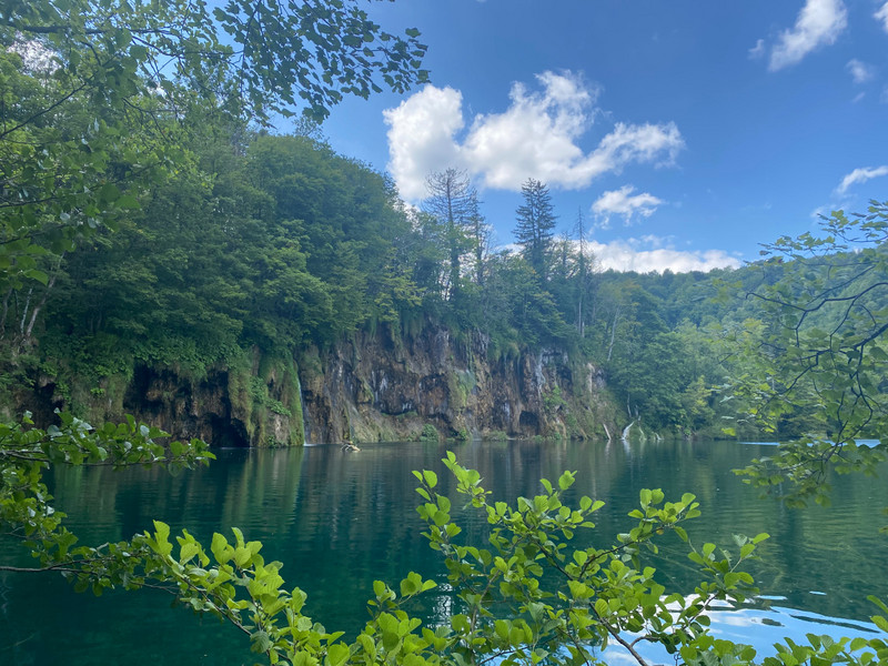 The Plitvice Lakes.