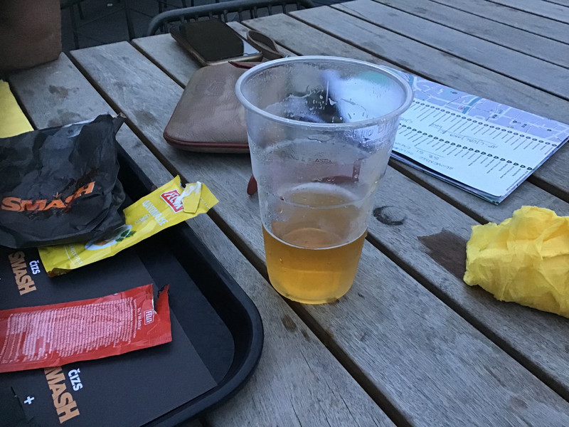 Plastic beer cups and sachets. Why?