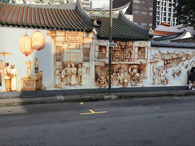 The history of the Chinese in Singapore. Second panel.