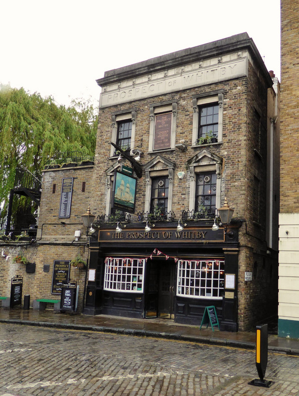 The Prospect of Whitby on Wapping High Street claims to be the site of London's oldest riverside pub dating back to 1520