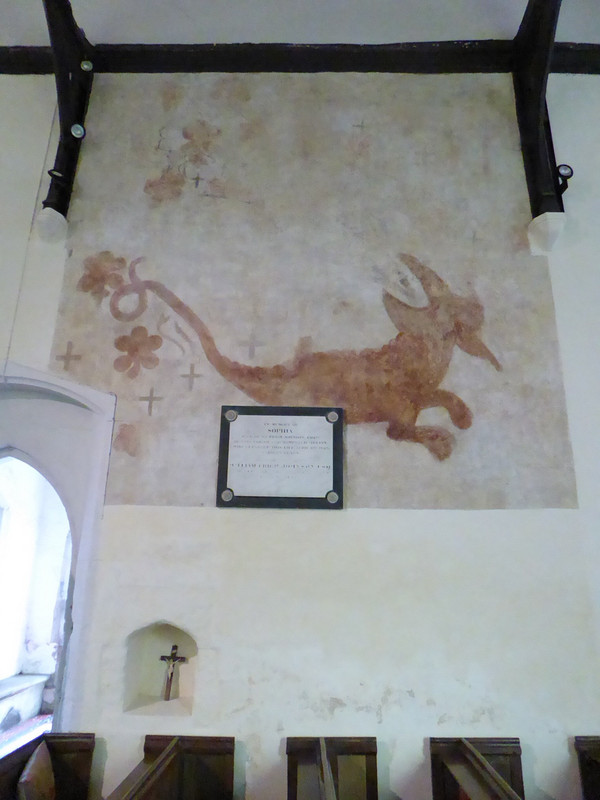 Wall painting in Bartlow church 