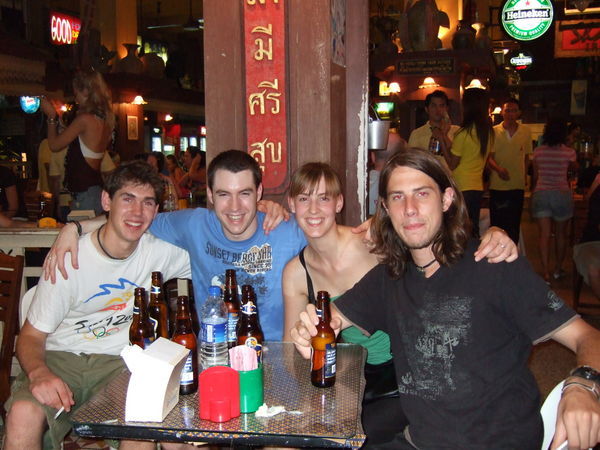 Drinks on Khao San with David and Patrick