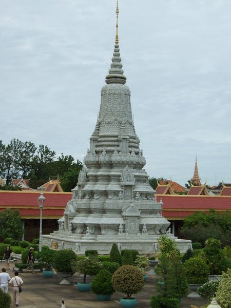 Stupa outside the Silver Pagoda