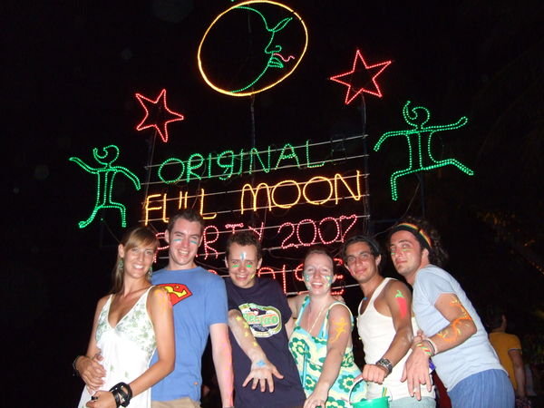 Our gang at the Full Moon Party!