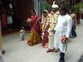The bride and groom of the Hindu wedding
