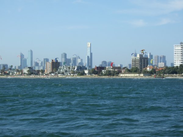 View of Melbourne from St Kilda's