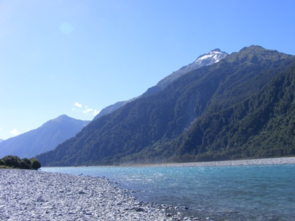 Glacial rivers running through Mt. Aspiring National Park