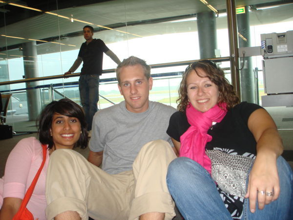 Katie, Zach and I at the airport