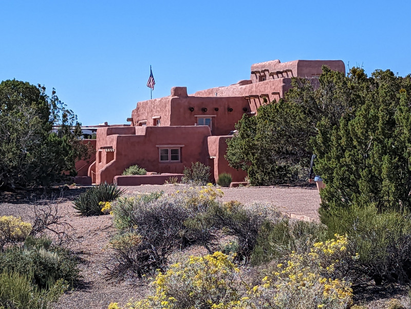 The Painted Desert Inn is a beautiful building that is now a tourist information and ranger station. It was built out of plastered over petrified wood.